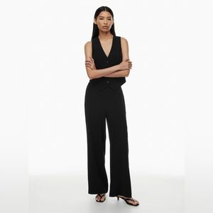 Aritzia Babaton Black Curio Vest • NWT